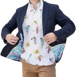 Chubbies Blazer The Weekend Has Arrived Navy Blue Blazer